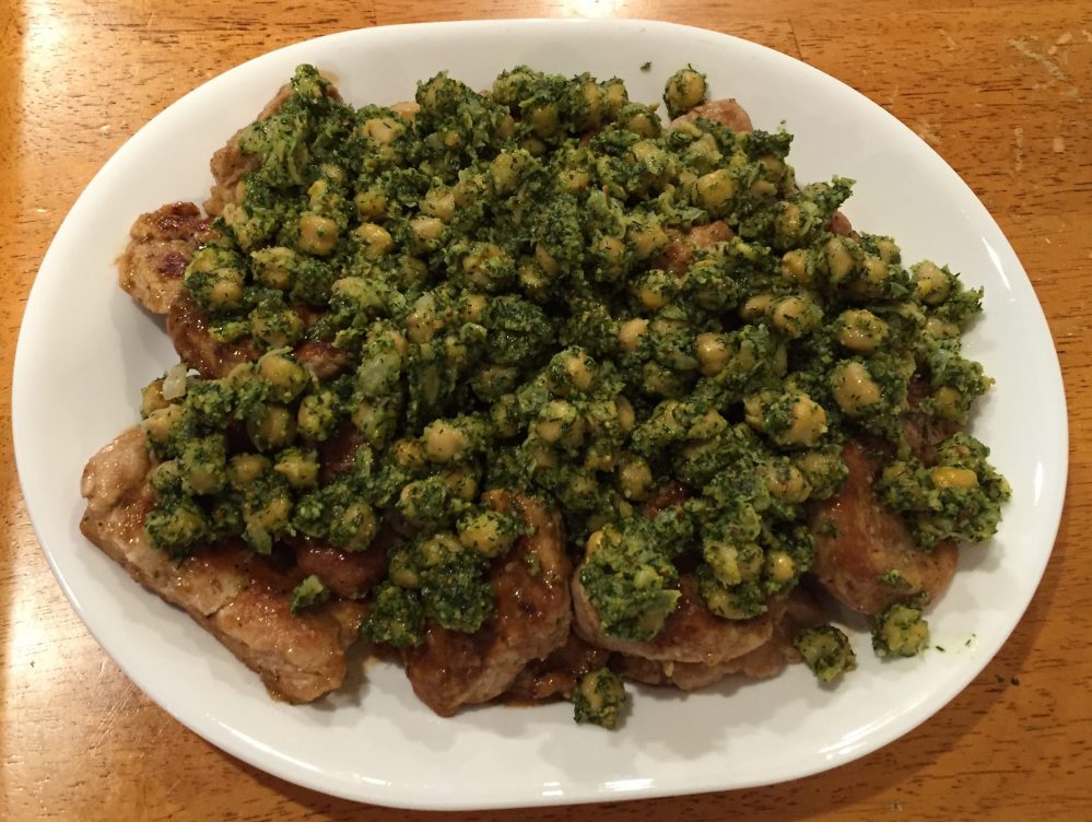 Pork Scallopini With Dilly Chickpeas