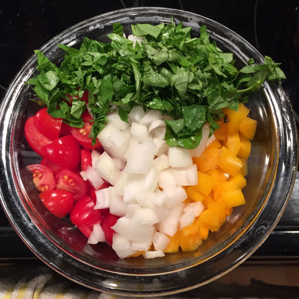 summer veggies for shrimp