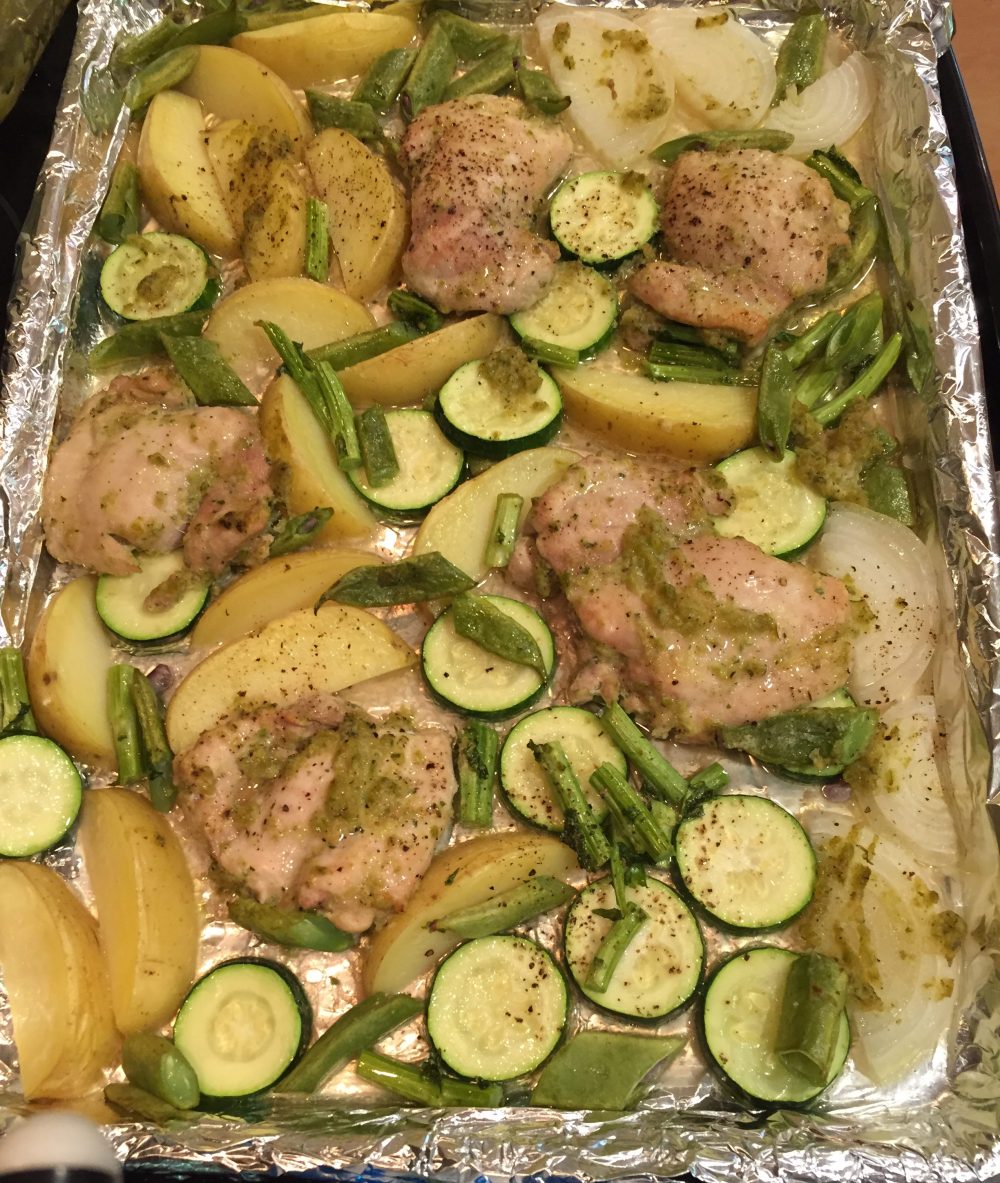 Great Green Sheet Pan Supper