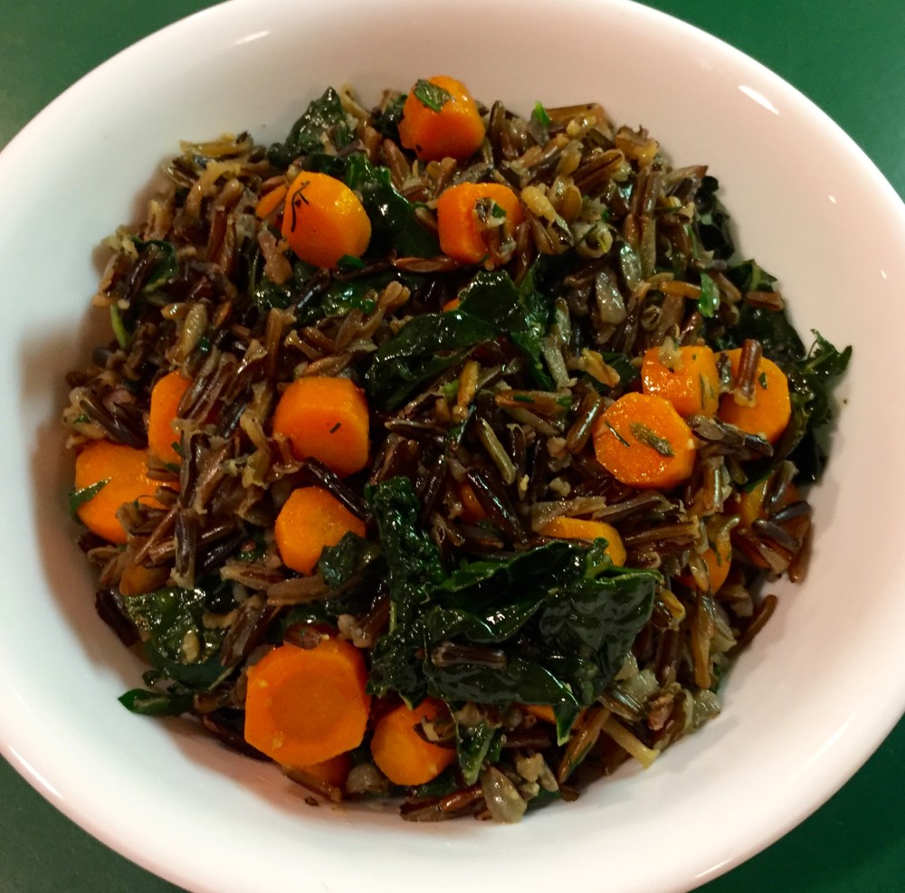 Herbed Wild Rich With Carrots & Kale
