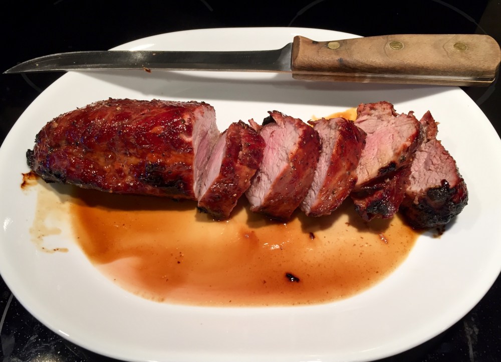 Planked Maple-Molasses Pork Tenderloin