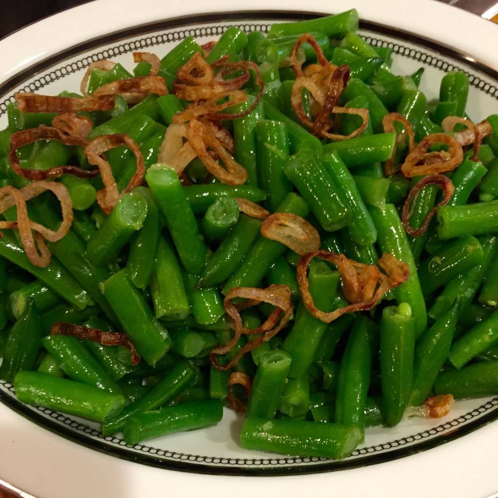 Green Beans With Frizzled Shallots