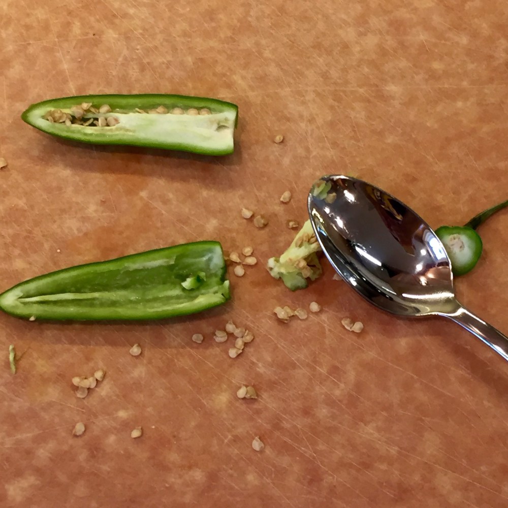 de-seed jalapeno