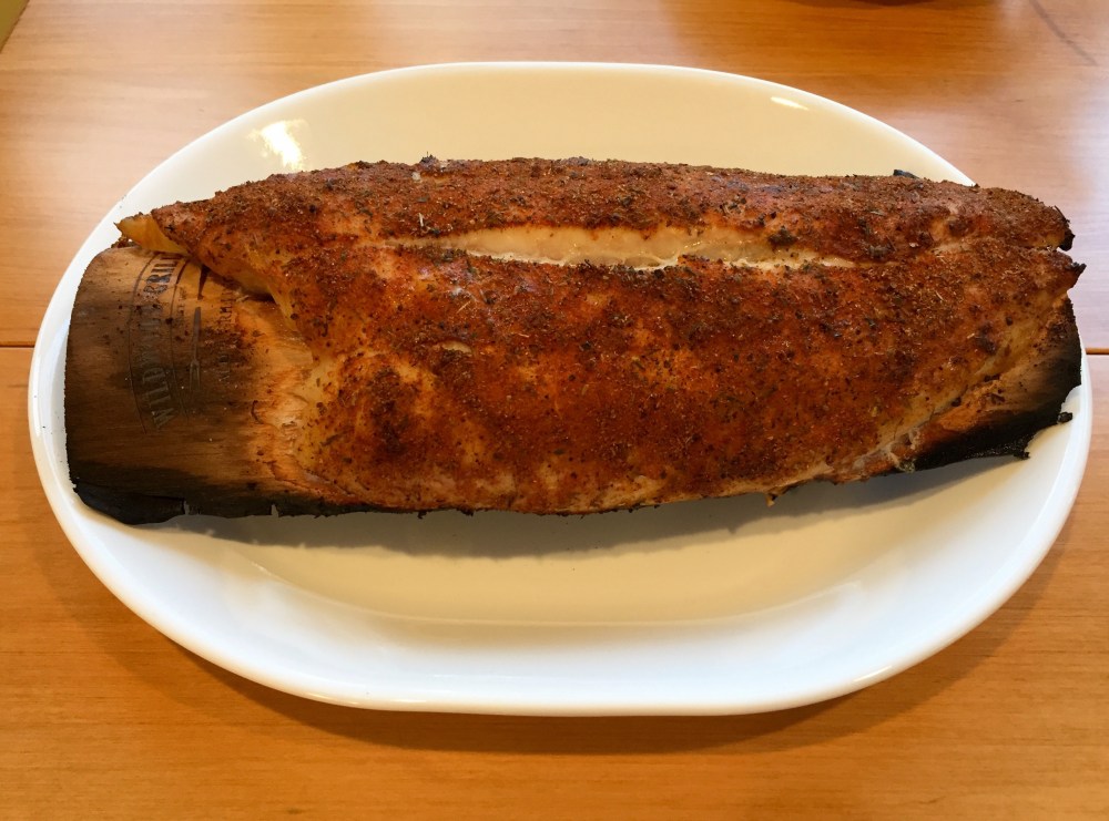 Alder-Planked Fluke With Bold Spice Rub