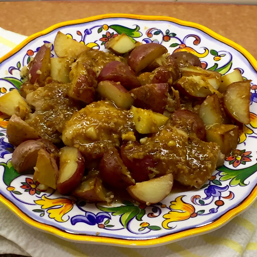 Garlic Chicken With Baby Potatoes