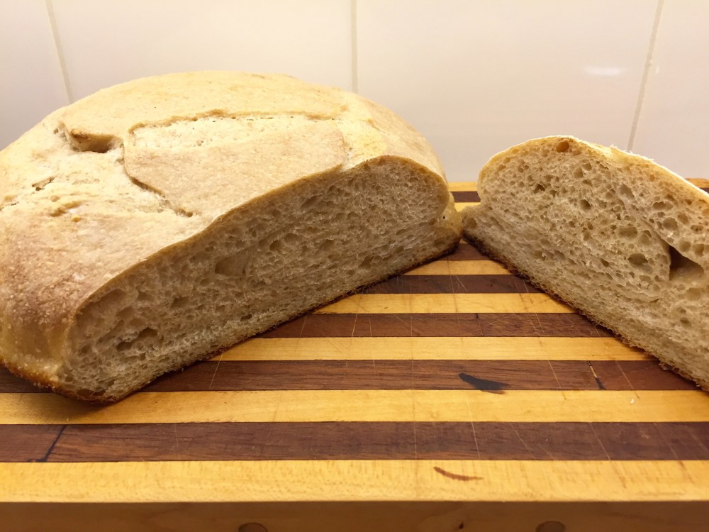 Sourdough baked on gas grill