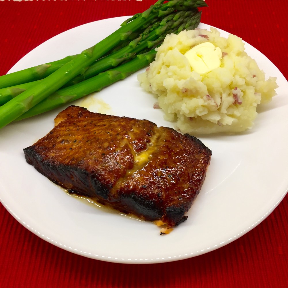 Planked Maple-Molasses Salmon